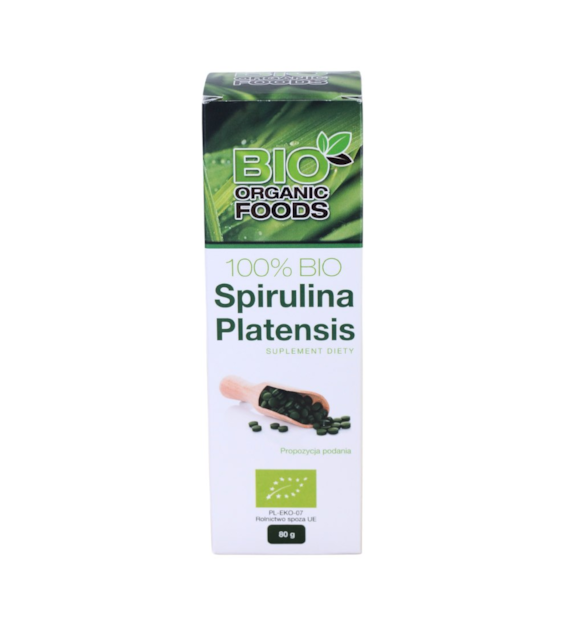 PROMOCJA! 100% BIO Spirulina Platensis 80 gram